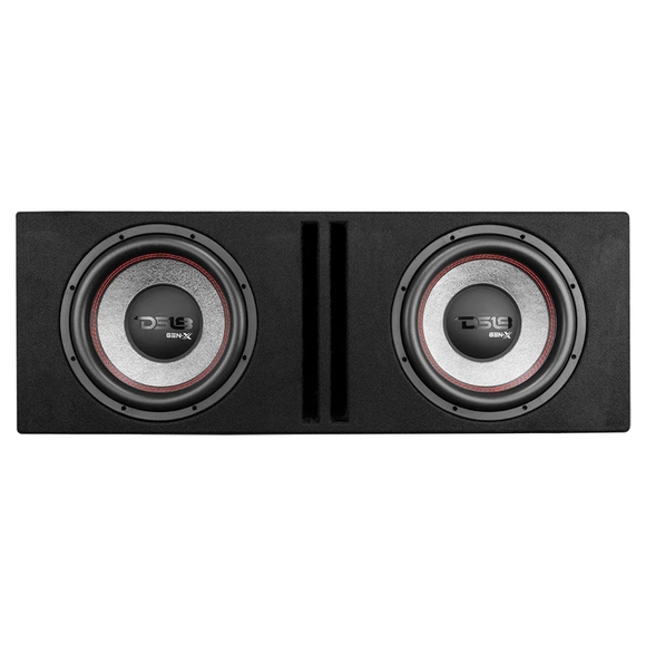 DS18 Dual 12″ Subwoofer Ported Enclosure - Picture 1 of 6